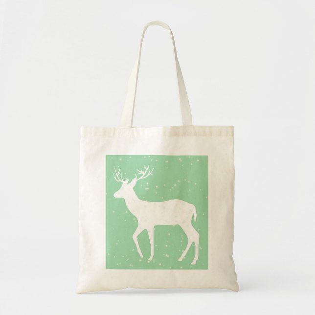 Oh Deer, es ist Weihnachten [grün] - Tasche (Vorne)