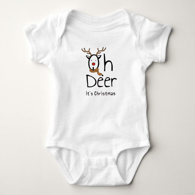 Oh Deer, es ist Weihnachten T - Shirt (Vorderseite)