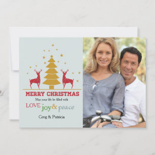 Oh Deer Foto Weihnachtskarte Feiertagskarte