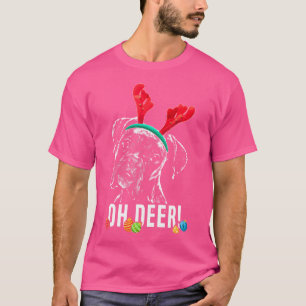 Oh Deer Funny Boxer Xmas T-Shirt