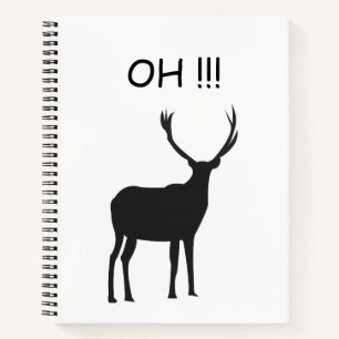 Oh Deer Funny Deer Notizbuch