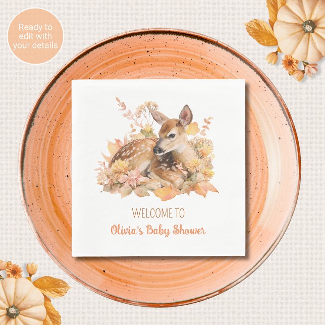 Oh Deer Herbst Baby Shower Servietten (Von Creator hochgeladen)