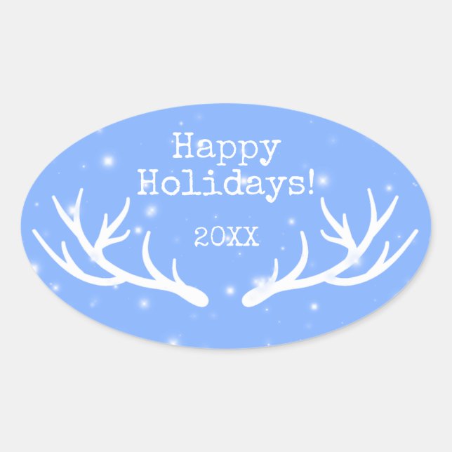 Oh Deer Holiday Sticker (Vorderseite)