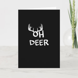 Oh Deer Hunter Rustic Outdoor Design Karte