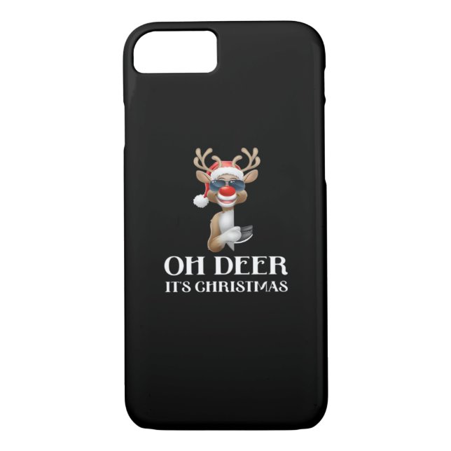 Oh Deer Its Christmas Reindeer Style  Case-Mate iPhone Hülle (Rückseite)