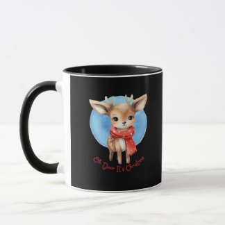 Oh Deer Its Christmas Retro Classic Design Tasse