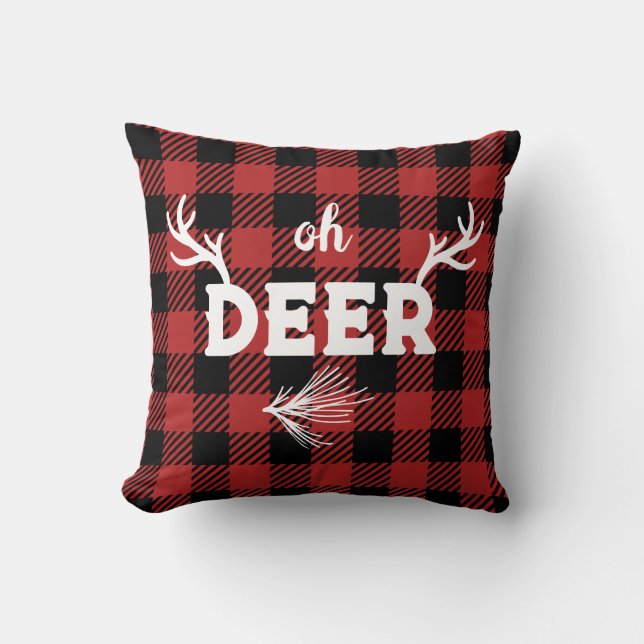 "Oh Deer" Kissen (Vorderseite)