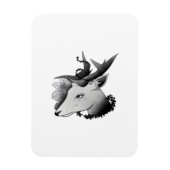 Oh Deer klassischer Stil  Magnet (Vertikal)