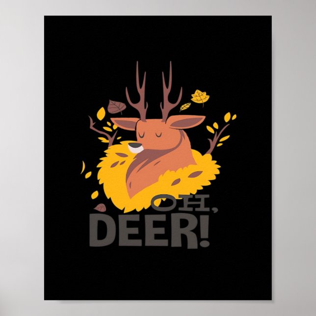 Oh Deer Kreative Gestaltung  Poster (Vorne)