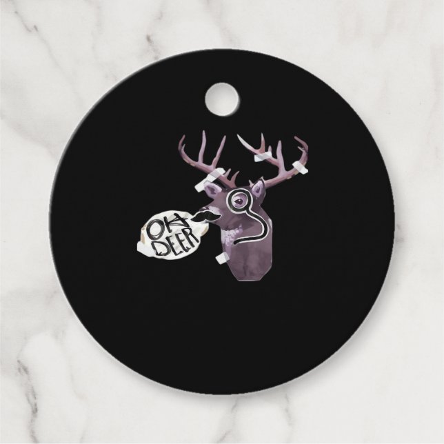 Oh Deer Kreative Signatur-Design Geschenkanhänger (Vorderseite)