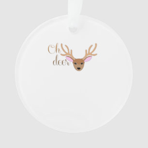 Oh Deer Künstlerischer Stil Acryl-Ornament Ornament