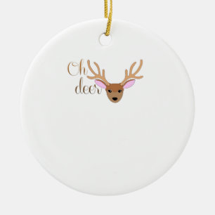 Oh Deer künstlerischer Stil Schmuck Keramik Ornament