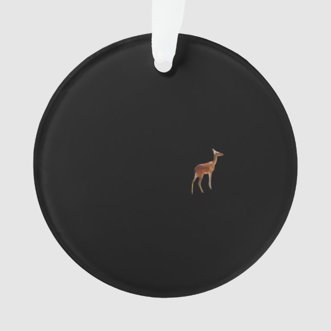 Oh Deer Minimal Design Acrylic Ornament (Vorderseite)