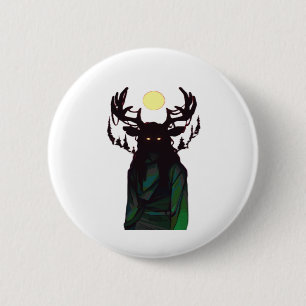 Oh Deer Minimal Design  Button
