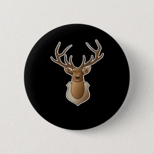 Oh Deer Minimal Design  Button
