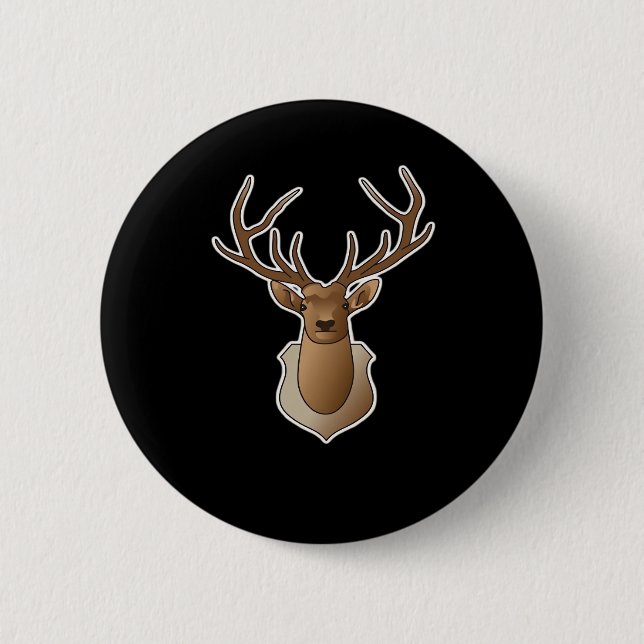 Oh Deer Minimal Design  Button (Vorderseite)
