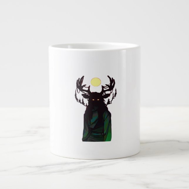 Oh Deer Minimal Design  Jumbo-Tasse (Vorderseite)