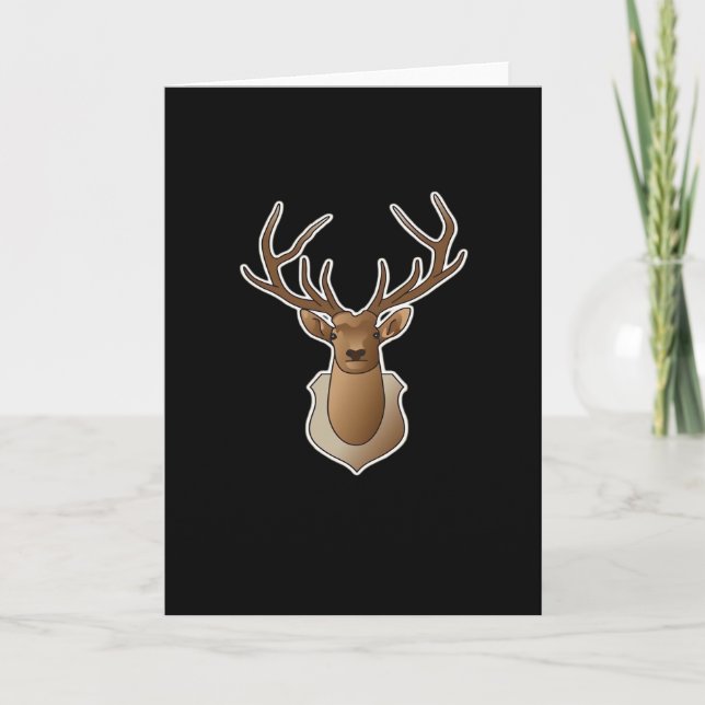 Oh Deer Minimal Design Karte (Vorderseite)