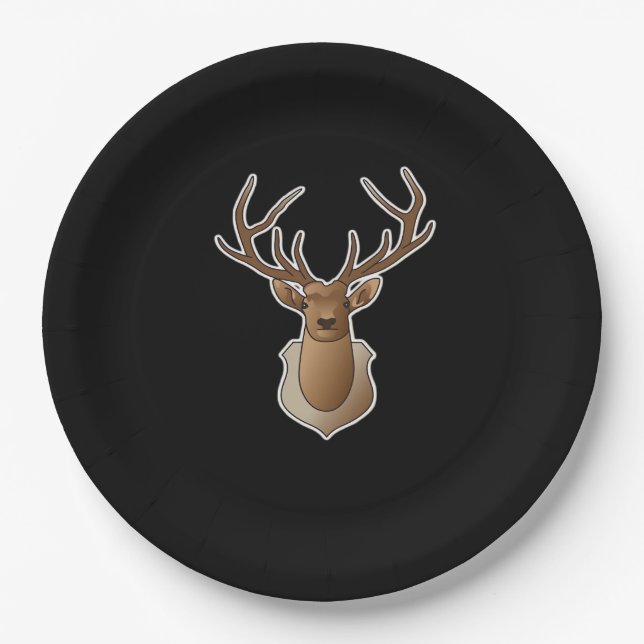 Oh Deer Minimal Design  Pappteller (Vorderseite)