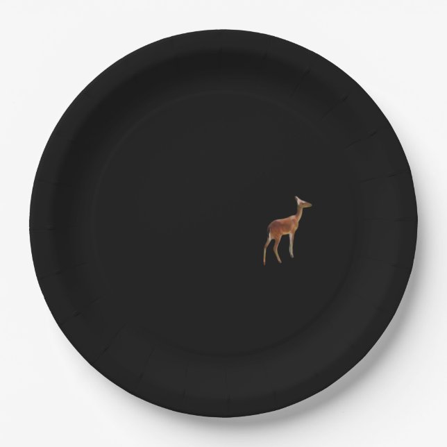 Oh Deer Minimal Design  Pappteller (Vorderseite)