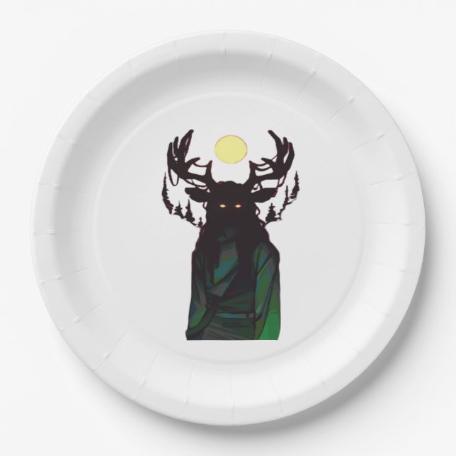 Oh Deer Minimal Design  Pappteller (Vorderseite)