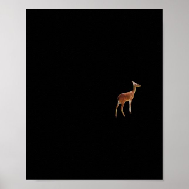Oh Deer Minimal Design  Poster (Vorne)