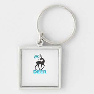 Oh Deer Minimal Design Schlüsselanhänger