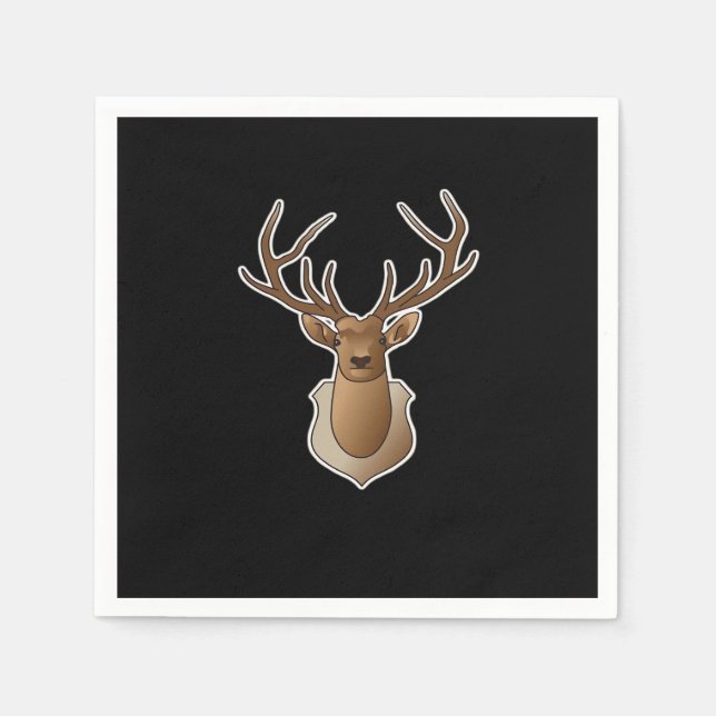 Oh Deer Minimal Design  Serviette (Vorderseite)