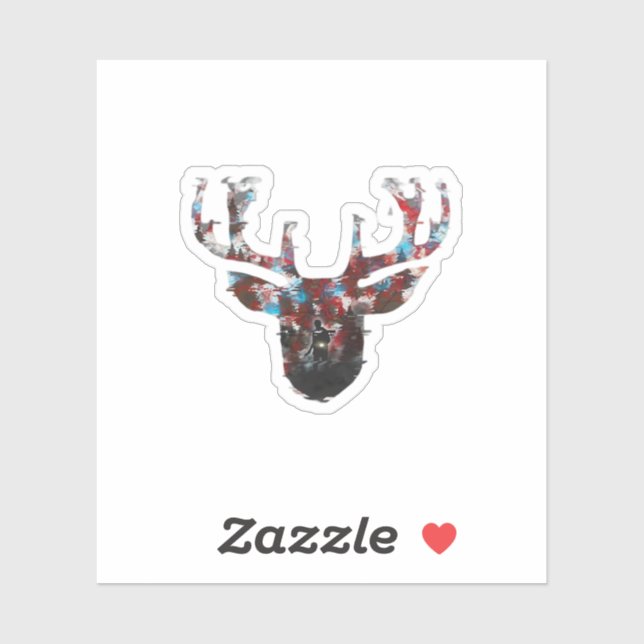 Oh Deer Minimal Style  Aufkleber (Blatt)