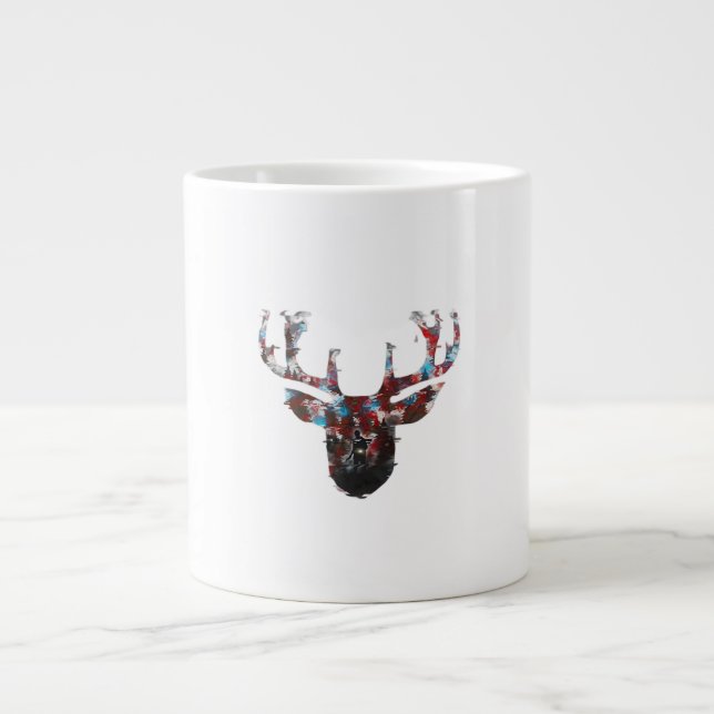 Oh Deer Minimal Style  Jumbo-Tasse (Vorderseite)