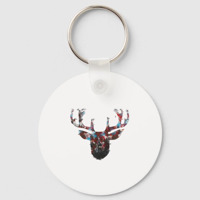 Oh Deer Minimal Style Schlüsselanhänger (Vorderseite)