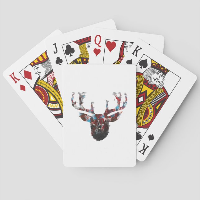 Oh Deer Minimal Style  Spielkarten (Rückseite)