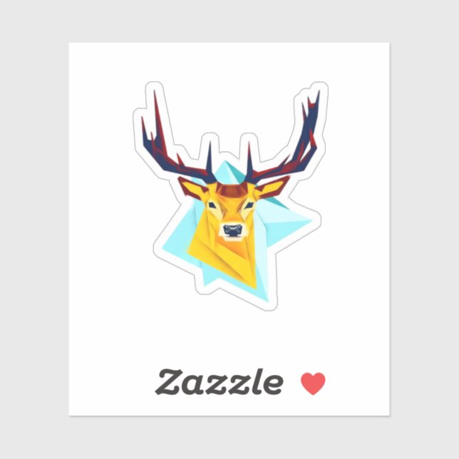 Oh Deer Minimaler Rustikaler Stil  Aufkleber (Blatt)