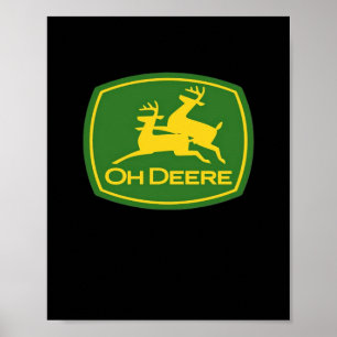 Oh Deer Minimales Modernes Design Poster