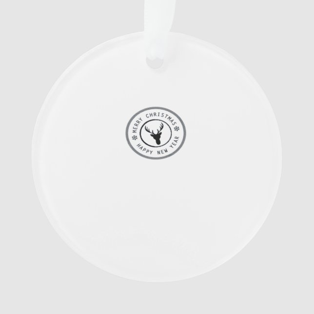 Oh Deer Modern Aesthetic Acrylic Ornament (Vorderseite)