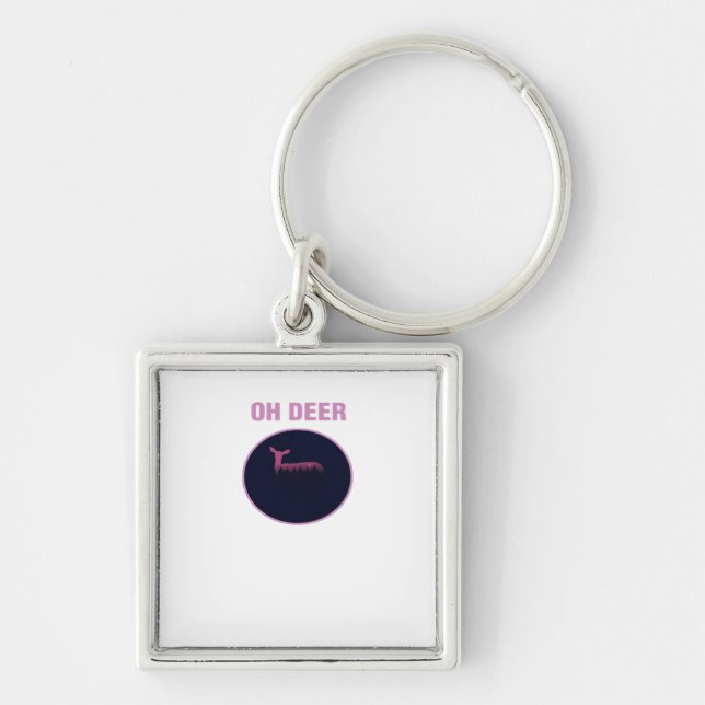 Oh Deer Modern Aesthetic  Schlüsselanhänger (Vorne)