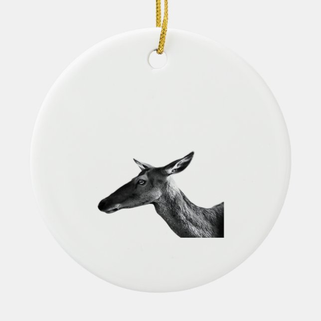 Oh Deer Modern Aesthetic Vibe Ornament (Vorne)