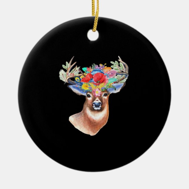 Oh Deer Modern Artistic Style Ornament (Vorne)
