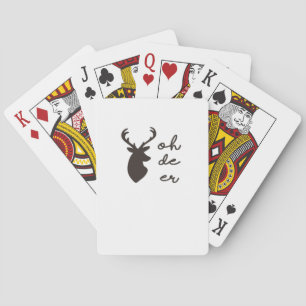 Oh Deer Modern Grafikstil  Spielkarten