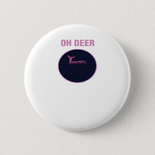 Oh Deer Moderne Ästhetik  Button