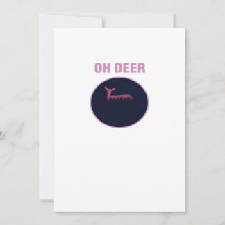 Oh Deer Moderne Ästhetik Feiertagskarte