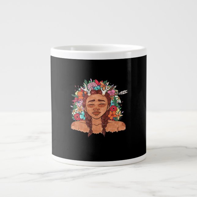 Oh Deer Moderne Ästhetik  Jumbo-Tasse (Vorderseite)