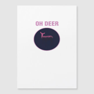 Oh Deer Moderne Ästhetik Magnetkarte