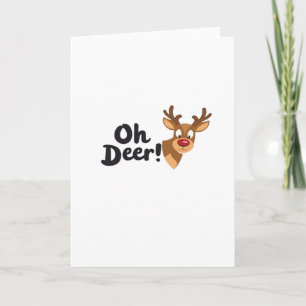 Oh Deer Moderner Ästhetikstil Karte