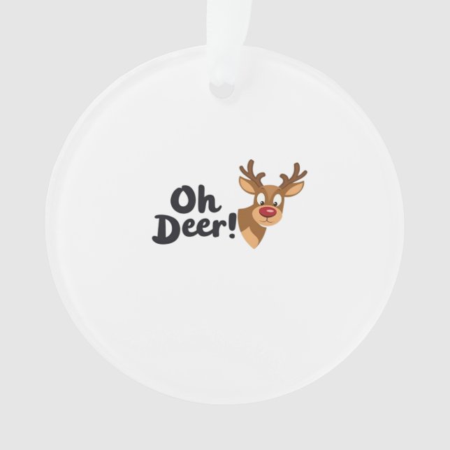 Oh Deer Moderner Ästhetikstil Ornament (Vorderseite)
