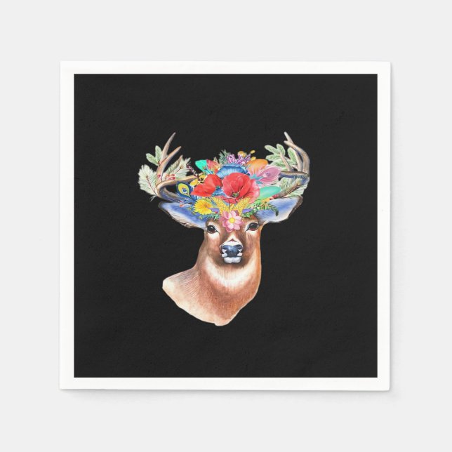 Oh Deer Moderner Künstlerischer Stil  Serviette (Vorderseite)