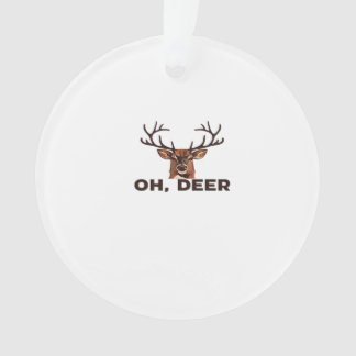 Oh Deer Modernes Sauberes Design Acryl-Ornament Ornament