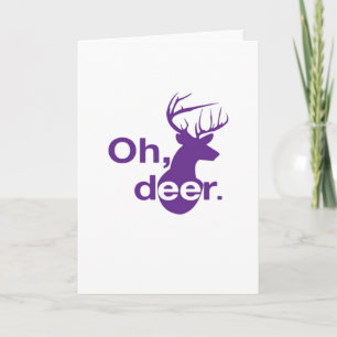 Oh Deer Natürlicher Waldstil Karte
