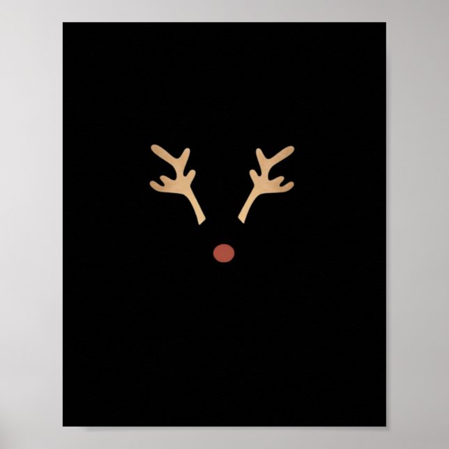 Oh Deer Playful Artistic Expression  Poster (Vorne)