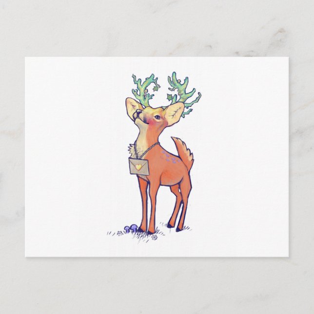 Oh Deer Postkarte (Vorderseite)